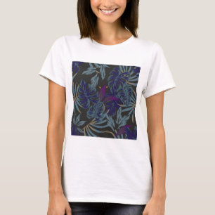 Augen der Katze - Muster der nächtlichen tropische T-Shirt