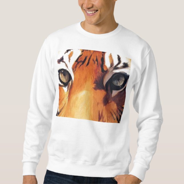 Augen der Tiger-Grafik Sweatshirt (Vorderseite)