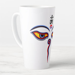 Augen der Weisheit Buddha - Augen des Bodhnath-Tem Milchtasse