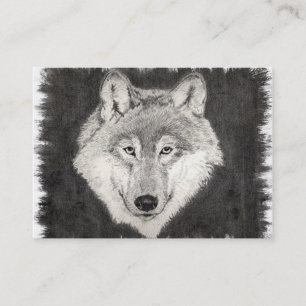 Augen der Wolf-Visitenkarte Visitenkarte