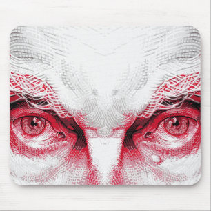 Augen des alten Bösen - Rote Warnung Mousepad