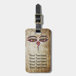 Augen des Buddha / Augen der Weisheit Gepäckanhänger
