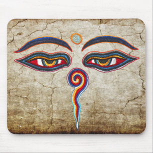 Augen des Buddha / Augen der Weisheit Mousepad