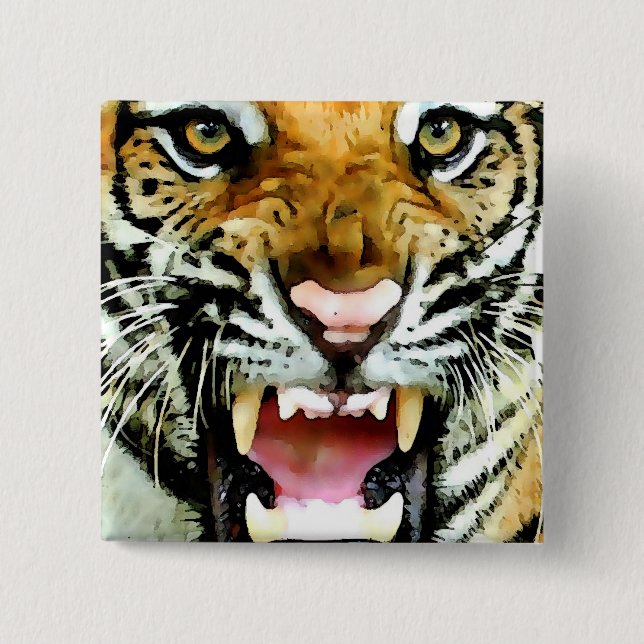 Augen des Tigers Button (Vorderseite)