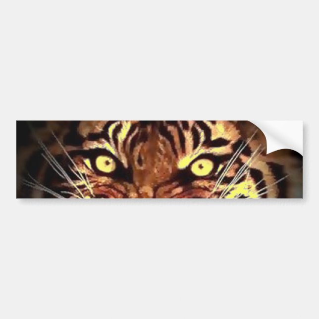 Augen des wilden Sumatran Tiger Autoaufklebers Autoaufkleber (Vorne)