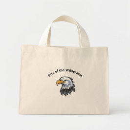 Augen des Wildnis-Adlers Grafik-T-Shirt Mini Stoffbeutel