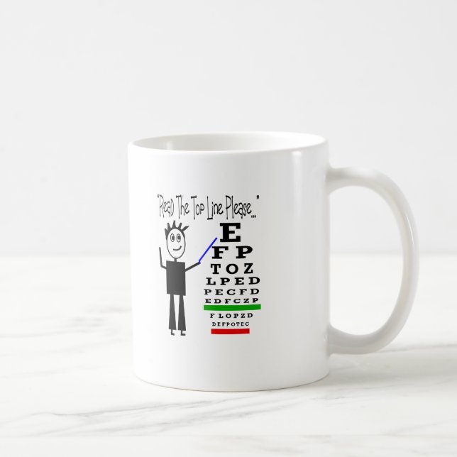 Augen-Diagramm-Augenarzt-Entwurfs-Geschenke Kaffeetasse (Rechts)