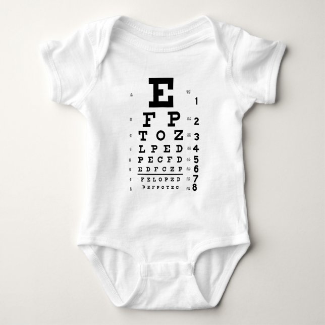Augen-Diagramm Baby Strampler (Vorderseite)