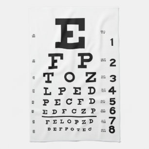 Augen-Diagramm Geschirrtuch