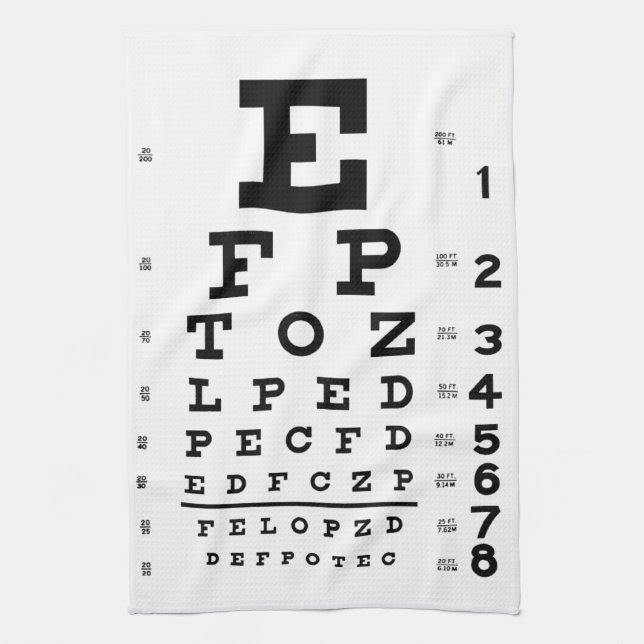 Augen-Diagramm Geschirrtuch (Vertikal)