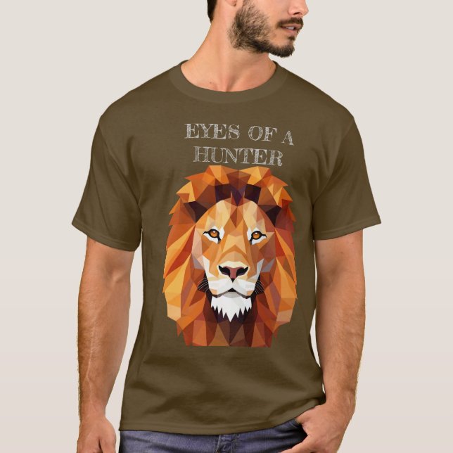Augen eines Jägers - Fokussiertes Löwen-T-Shirt T-Shirt (Vorderseite)