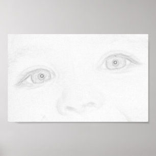 Augen eines Kindes Poster