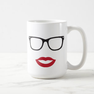 Augen-Glas-und LippenTasse Kaffeetasse