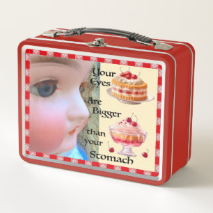 Augen größer als die Magen Lunchbox
