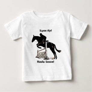 Augen hoch! Heels runter! Pferd Baby T-shirt