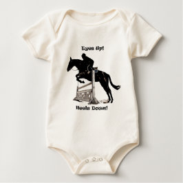 Augen hoch! Heels runter! Pferd Baby T-shirt