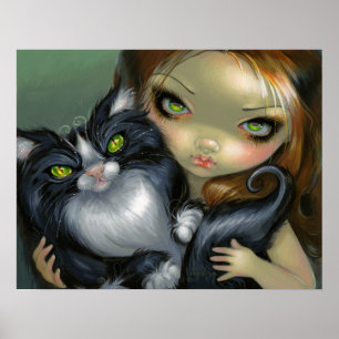 Augen-Katzenfee des Tricksy Smokings-Katze Poster