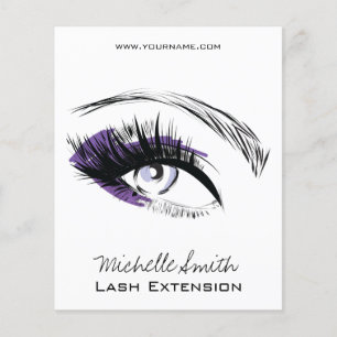 Augen lange Wimpern Wimpernverlängerung Symbol Flyer
