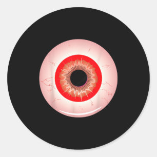 Augen-Lazy Halloween-Kostüm Soky Y Lustig  Runder Aufkleber