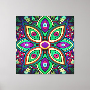 Augen-Lotos (eingewickelter Leinwand-Kunst-Druck) Leinwanddruck