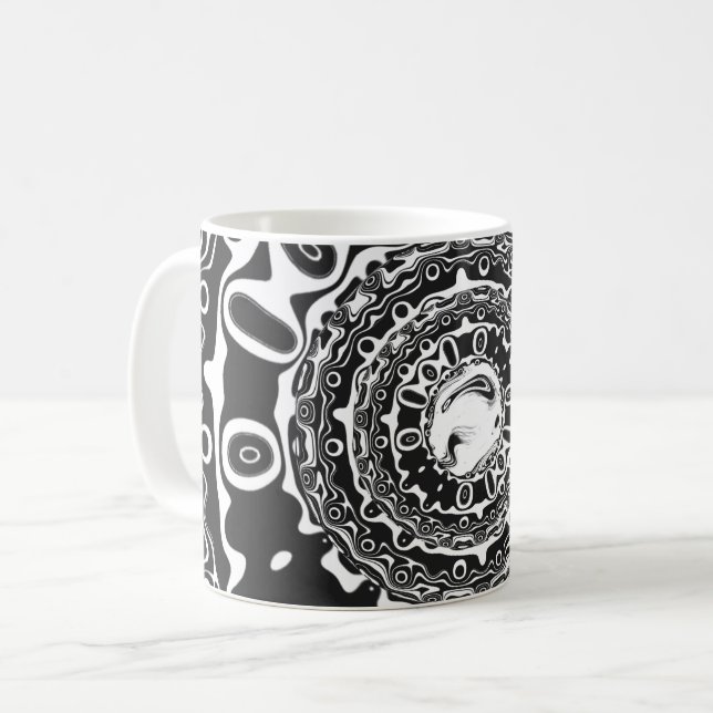 Augen mit hypnotischem Schüler (oder was auch imme Kaffeetasse (Vorderseite Links)