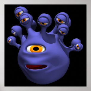 Augen-Monster Poster
