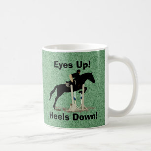 Augen oben! Heels unten! Pferdepullover Kaffeetasse