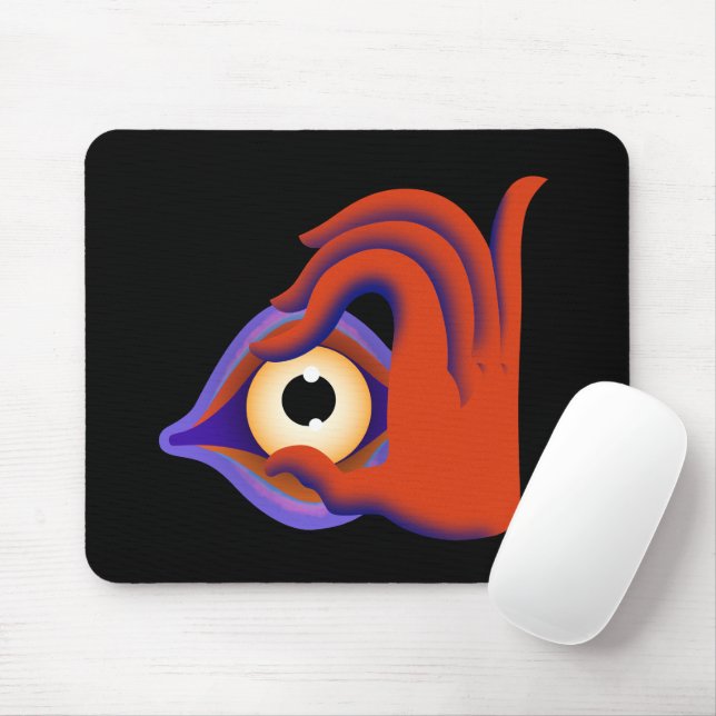 Augen offen mousepad (Mit Mouse)