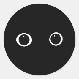 Augen Runder Aufkleber