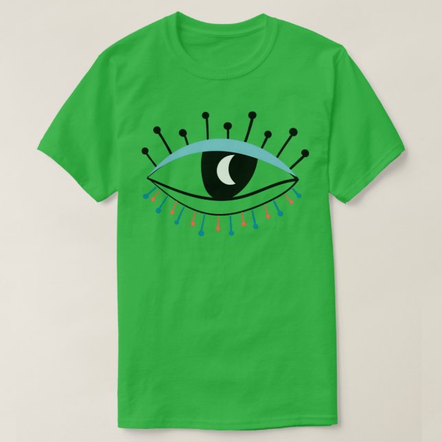 Augen-Sammlung abgeschieden modernes Design T-Shirt (Design vorne)