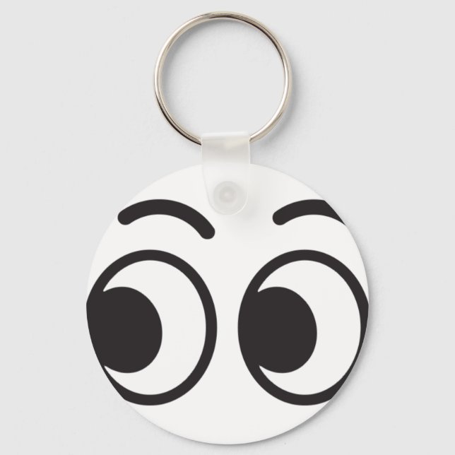 Augen sehen Emoji aus Schlüsselanhänger (Vorderseite)