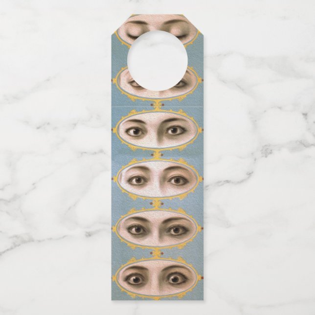 Augen sehen Sie an! Flaschenanhänger (Vorderseite)