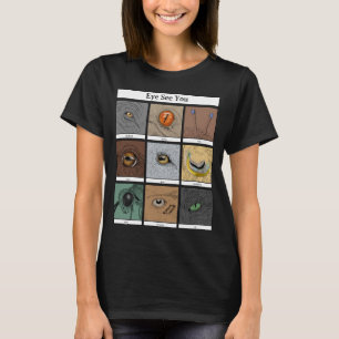 Augen sehen Sie Tierpuppe, Tieraugen T-Shirt