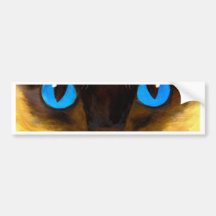 Augen siamesische Katzen-der katzenartigen Autoaufkleber