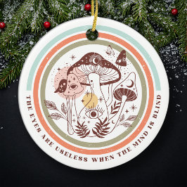 Augen sind nutzlos, wenn der Geist Blind ist Boho  Keramik Ornament