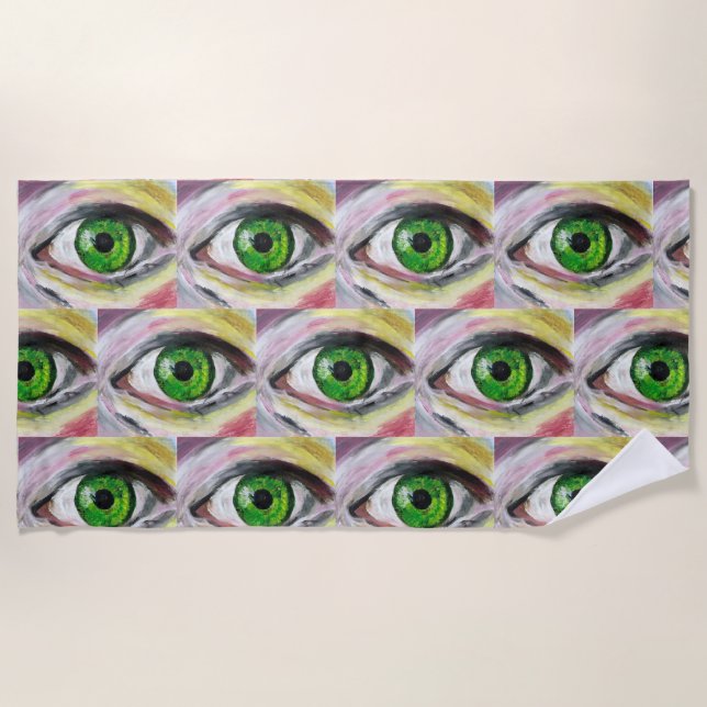 Augen  strandtuch (Vorderseite)