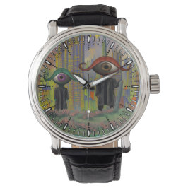 Augen verlassen die Stadt zu Fuß Armbanduhr