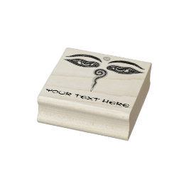 Augen von Buddha + Ihre Ideen Gummistempel