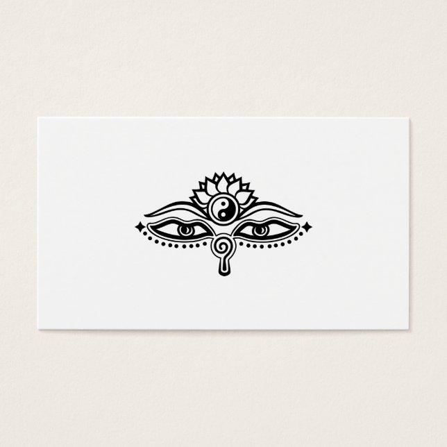 Augen von Buddha, Yin Yang, Weisheit & Erleuchtung (Vorderseite)