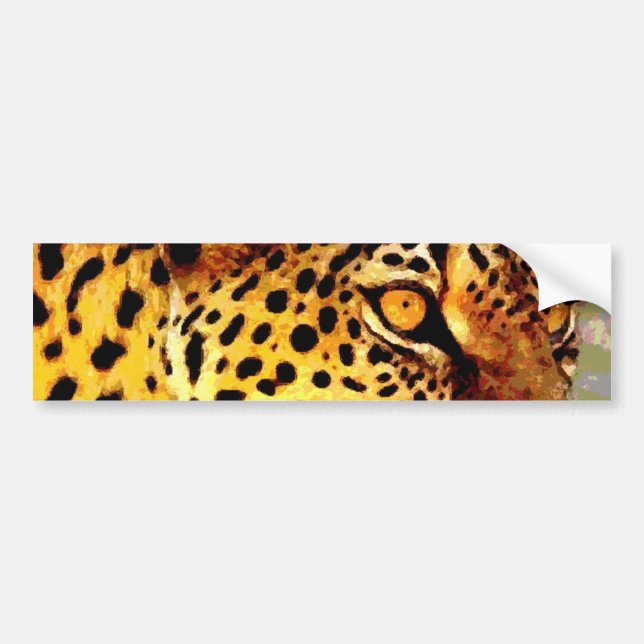 Augen von Leopard Autoaufkleber (Vorne)