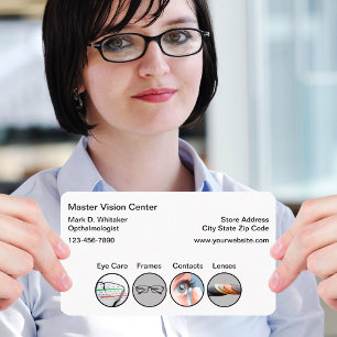 Augenarzt Augenpflege Vision Store Businesscard Visitenkarte