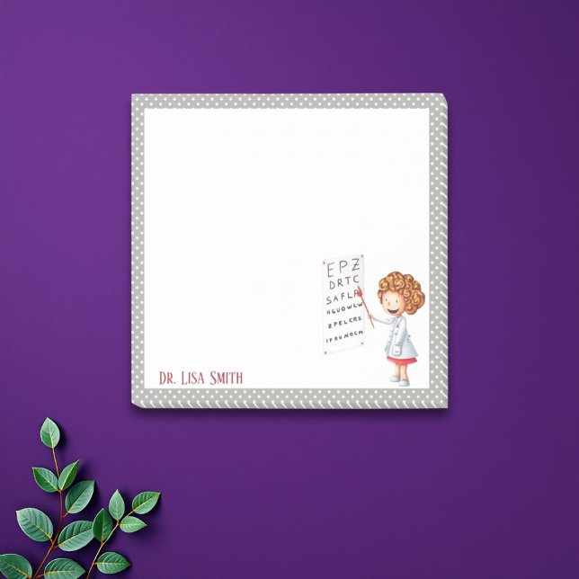 Augenarzt, Krankenschwester personalisierte Post n Post-it Klebezettel (Von Creator hochgeladen)