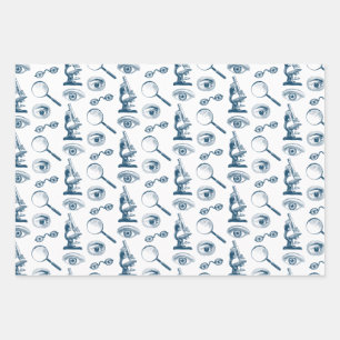 Augenarzt oder Forensic Scientist Funny Vintag Geschenkpapier Set