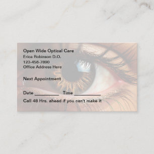 Augenarzt Ophthalmologe Personalausweise Terminkarte