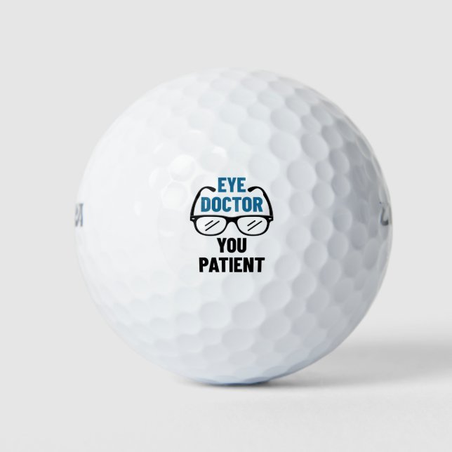Augenarzt Sie Patient Funny Optometrist Golfball (Vorderseite)