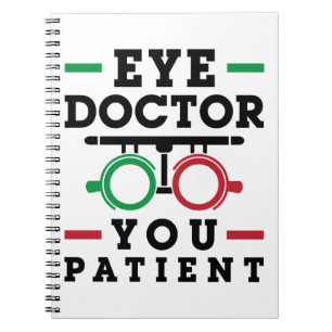Augenarzt Sie Patient Notizblock