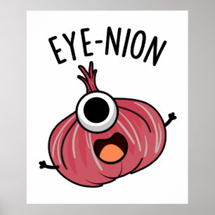 Augenbinde Funny Zwiebelpun Poster