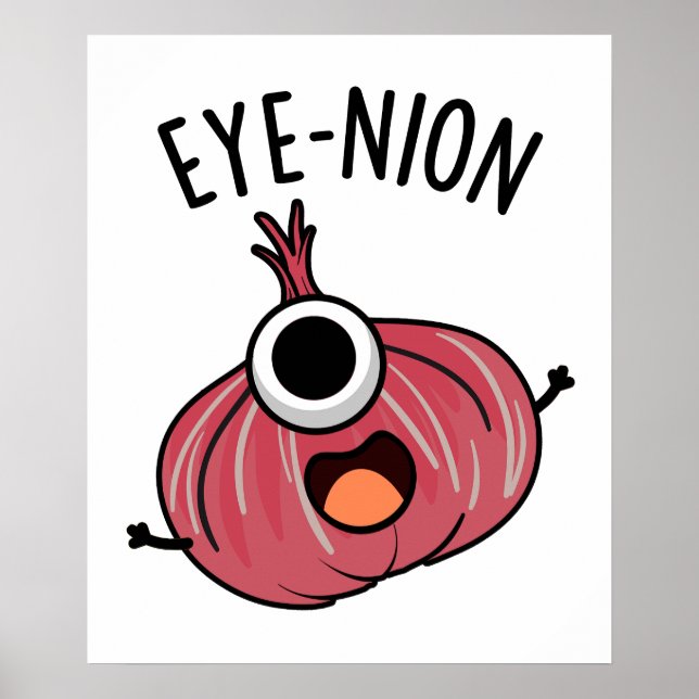 Augenbinde Funny Zwiebelpun Poster (Vorne)