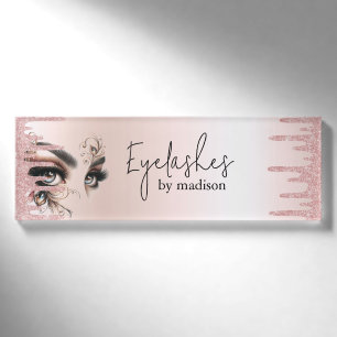 Augenblicke Glam Blush Pink Drilling Glitzer Namenschild