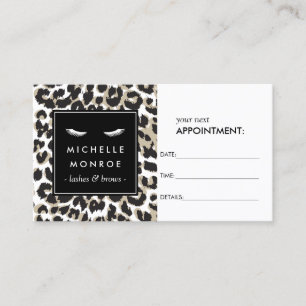 Augenblicke mit Leopard Print Termin Card
